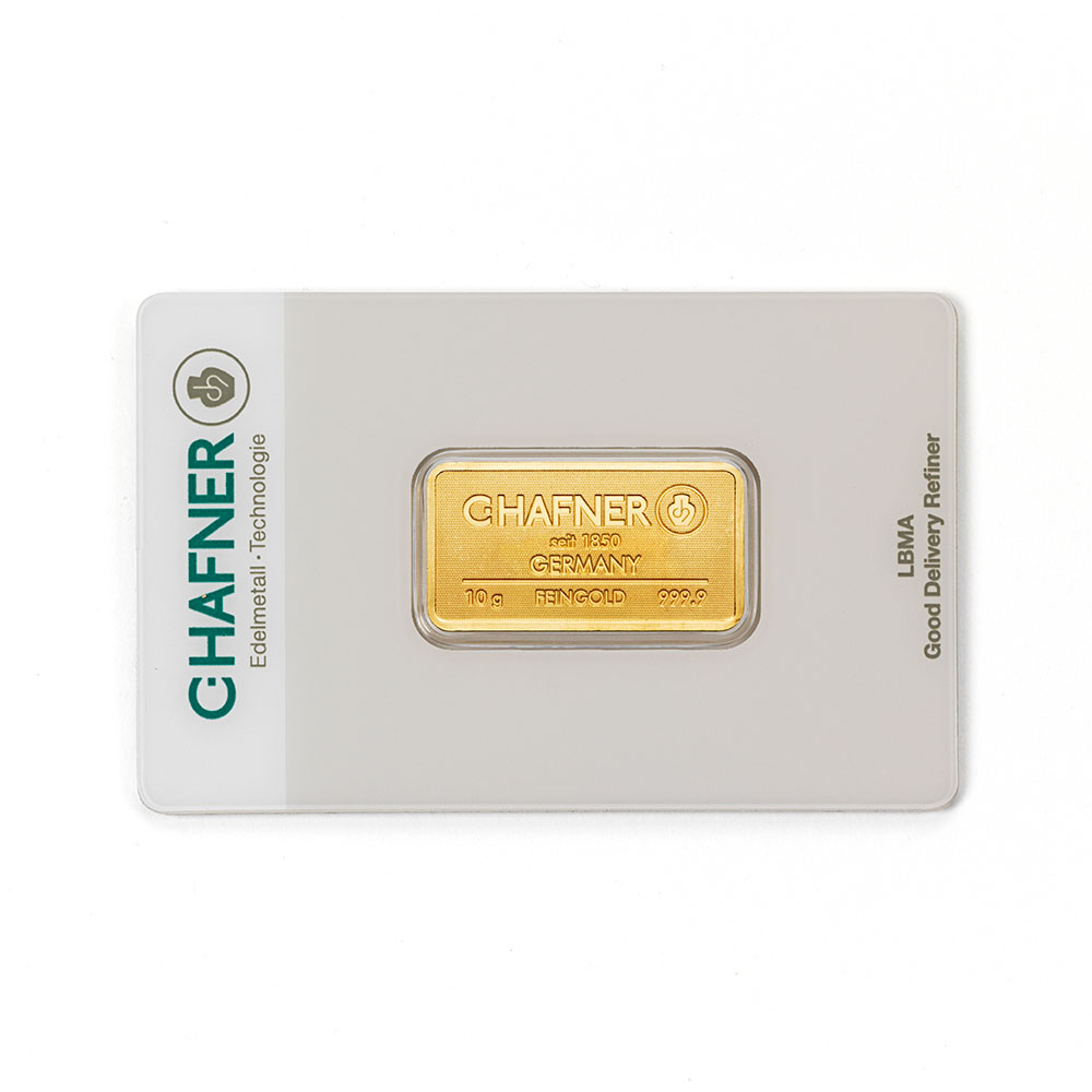 C.HAFNER 10 gram goudbaar