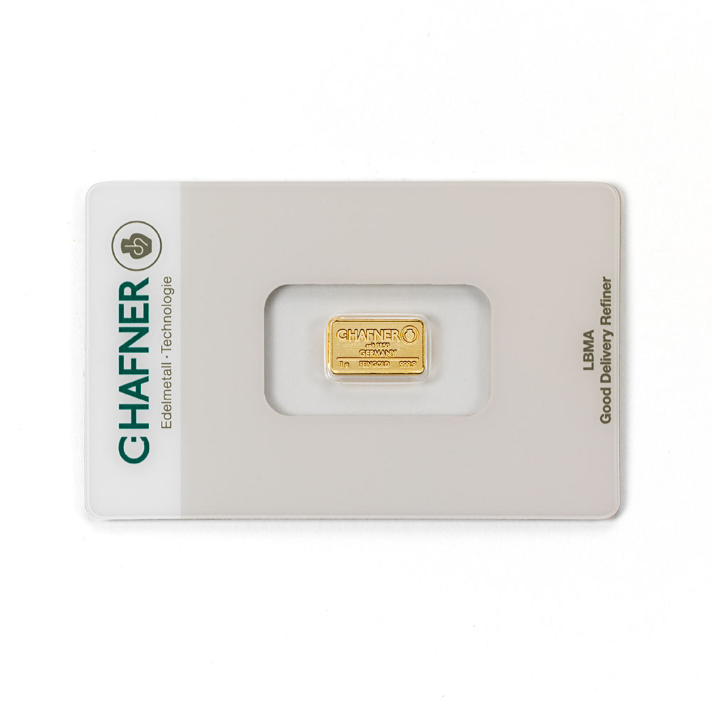C.HAFNER 1 gram goudbaar